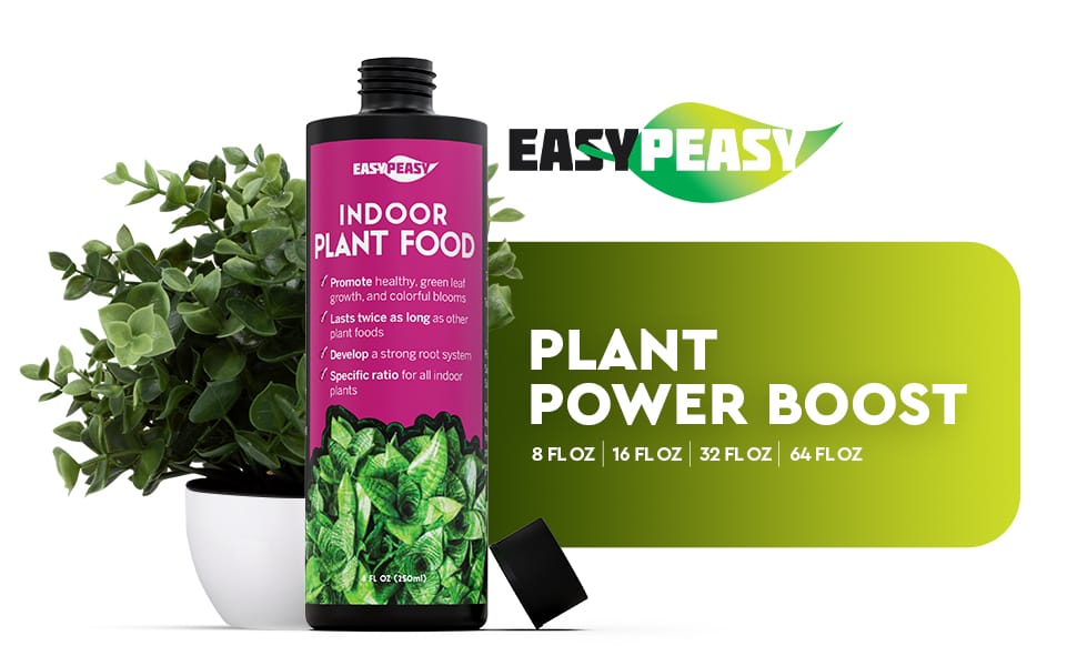 Indoor plant food fertilizer for indoor houseplants and outdoor potted plants.