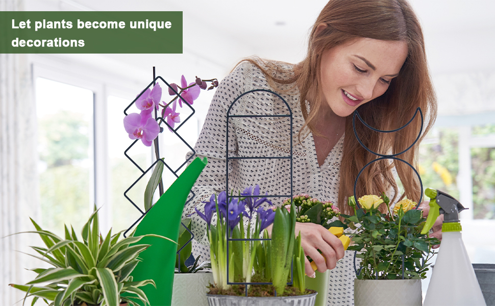 small trellis for potted plants