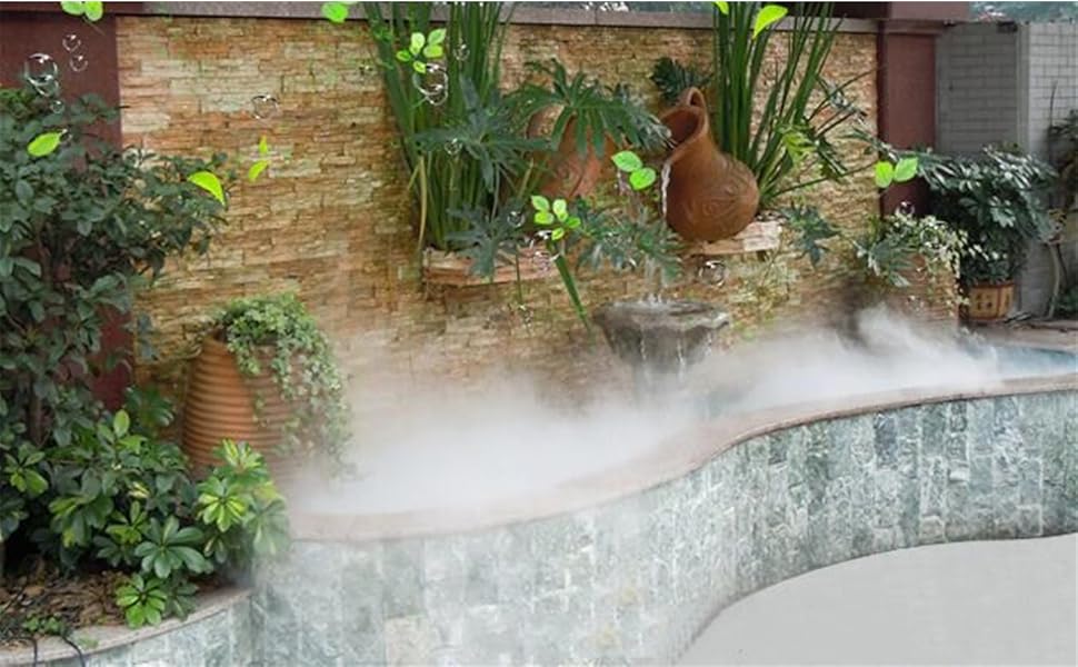 Original Mini Mist Maker Fogger Water Pond Garden Fountain Fogger Indoor Outdoor Fountain Accessory