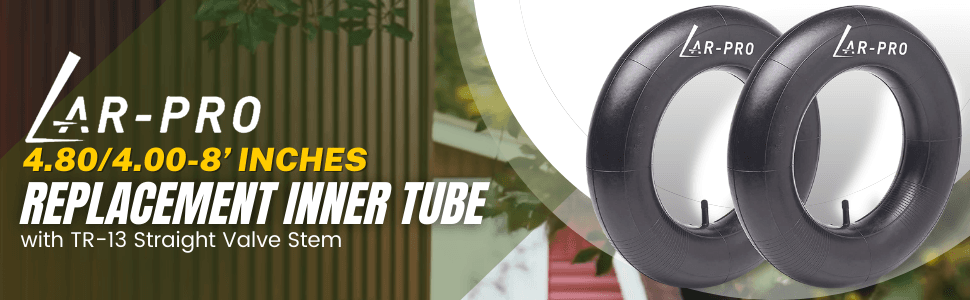 4.80/4.00-8’’ Heavy Duty Replacement Inner Tube with TR-13 Straight Valve Stem