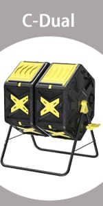 dual compost tumbler