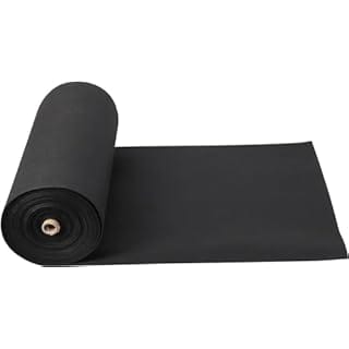Towallmark Geotextile Landscape, 4ft x 100ft & 6oz Geotextile Fabric, PP Drainage 350N Tensile Strength & 440N Load Capacity, for Driveway & Road Stabilizationr, Erosion Control, French Drains