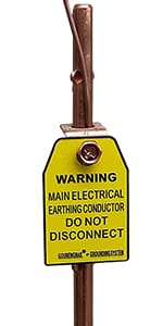 Grounding Warning Tag