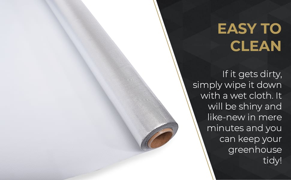easy to clean with wet cloth