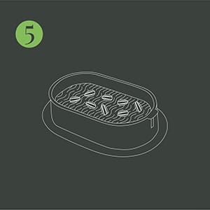 Step 5: Put the lid on the jar and place the seeds on top.