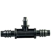 xGarden 3/8" to 1/4" Tee Barbed Reducer Fitting for Hydroponics and Drip Tubing - 10 Units per Bag
