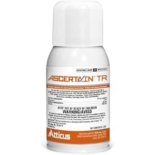Ascertain TR Greenhouse Fogger (2oz Can) by Atticus (Compare to Attain) - Total Release Bifenthrin Insecticide/Miticide - Controls Mites, Aphids, Thrips, Fungus Gnats, Whiteflies, and Caterpillars (Packaging May Vary)