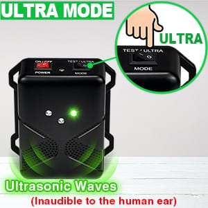 Loraffe zn-509 mode switch button ultra mode ultrasonic repelling mode