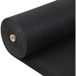 Towallmark Geotextile Landscape, 6ft x 100ft & 6oz Geotextile Fabric, PP Drainage 350N Tensile Strength & 440N Load Capacity, for Driveway & Road Stabilizationr, Erosion Control, French Drains