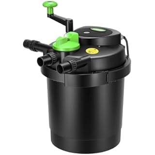 VIVOSUN Bio Pressure Pond Filter, up to 1580 Gallons, Pond Filter System with Convenient Cleaning Crank Handle, Easy to Clean, Ideal for Garden, Pool, Fishpond