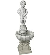 Design Toscano NG33505 Complete Manneken Pis Peeing Boy Water Fountain Garden Decor with Base Out...