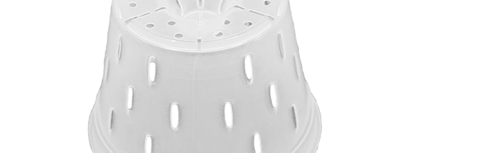 clear pots slotted