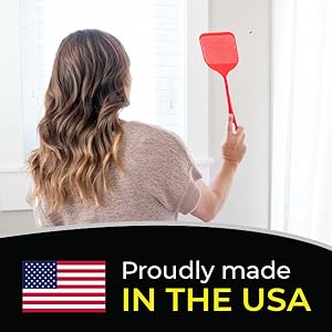 Girl holding swatter