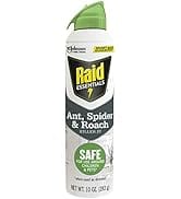 Raid Essentials Ant Spider, and Roach Killer Aerosol Spray, Child & Pet Safe, Kills Insects Quick...