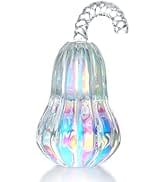 4.5" Colorful Crystal Pumpkin Figurine Handmade Table Accent for Fall & Harvest Thanksgiving Deco...