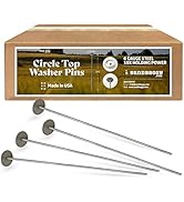 Sandbaggy 12 Inch Circle Top Pins | Made in USA | Industrial Grade 6 Gauge Steel | Great for Hard...