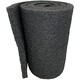 Aquatic Experts Classic Koi Pond Filter Pad COARSE – Black Bulk Roll Pond Filter Media, Rigid Ultra-Durable Latex Coated Fish Pond Filter Material US, (3/4" - 1" x 12" x 72")
