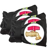 POROLIR Outdoor Faucet Covers for Winter Freeze Protection, Upgraded Thicken 8.5" H x 6.1" W Outs...