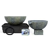 Aquascape 58087 Spillway Bowl and Basin Fountain Kit, Patina
