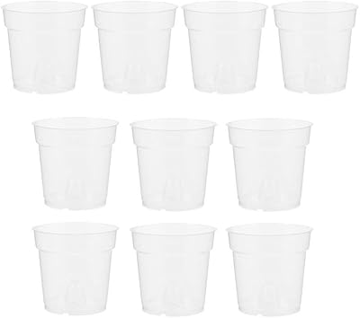 DOITOOL 20Pcs Orchid Rooted Flower Pot Orchid Slotted Pot Plant Pot Succulent Pot Succulent planters hydroponic net Cup Pot for Plants Indoor pots Plastic White Flowerpot pp Hydroponic Cup