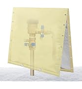 3-Way Opening Backflow Preventer Insulation Cover, 24''W x 24''H Thicken Sprinkler Irrigation Val...