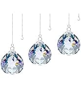 Crystal Prism Ball 40mm Rainbow Suncatcher Window Prism Garden Prism with Hook (3)