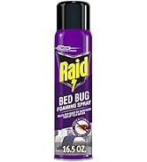 Raid Bed Bug Foaming Spray, Kills Bed Bugs and Their Eggs, For Indoor Use, Non-Staining, Keeps Ki...