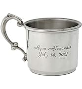 Let's Make Memories Personalized Keepsake Pewter Baby Cup - Newborn Gift - Heirloom - New Parents