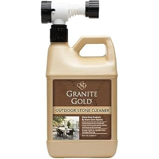 Granite Gold Stone Outdoor Cleaner, Attaches to Hose to Deep Clean Natural Concrete Patios, Decks, Driveways-Made in the USA, 64 Fl Oz (Pack of 1)