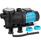 BOMGIE 2 HP Pool Pump Inground, 7860 GPH Above Ground in Ground Swimming Pool Pump, 115V High Flo...