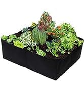Gardzen Divided Raised Vegetable Bed, Square Foot Gardening 2Feet x 2Feet - Having Your Own Garden