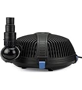 Aquascape AquaForce 1000 Solids Handling Pond Pump, 91011 , Black