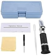 Haofy Wort Specific Gravity Refractometer ATC Brix Refractometer for Beer, Wine and Fruit Juice 1...