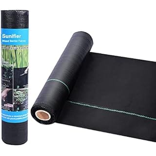 Weed Barrier Landscape Fabric Heavy Duty，Garden Fabric Weed Barrier，Black Mulch for Landscaping, Weed Blocker Fabric Garden Bed Cover Garden Supplies (1.3ft x 50ft)
