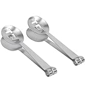 12CM Tea Bag Squeezer, Lightweight Stainless Steel Teabag Tongs Squeezer Strainer Grip for Loosin...