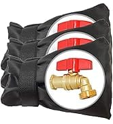 POROLIR Outdoor Faucet Covers for Winter Freeze Protection, Upgraded Thicken 8.5" H x 6.1" W Outs...
