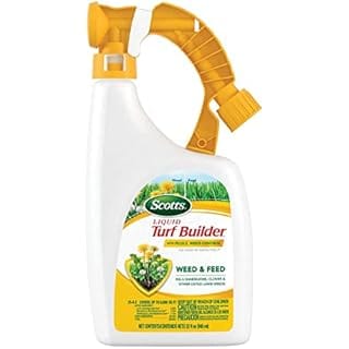 Scotts Liquid Turf Builder with Plus 2 Weed Control, Liquid Weed Killer and Fertilizer, 32 fl. oz.