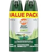 OFF! Deep Woods Insect Repellent Aerosol, Dry, Non-Greasy Formula, Bug Spray with Long Lasting Pr...
