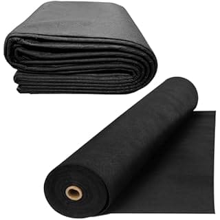 Super Geotextile 4, 6, 8 oz Non Woven Fabric for Landscaping, French Drains, Underlayment, Erosion Control, Construction Projects - 8 oz (12.5x25) Ships Folded