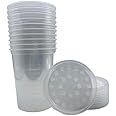 32 oz Deli Cup and Fabric Vented Insect Feeder lids by Snout & Shell - Pack of 10 Cups and lids