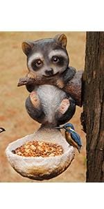Raccoon Bird Feeder