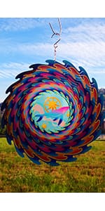 3D Metal Hanging Wind Spinners