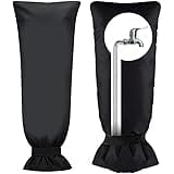 HQMGLASSES Outdoor Faucet Cover for Winter 25" H x 10" W Backflow Insulation Cover Outside Garden Faucet Freeze Protection So