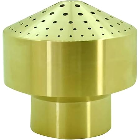 Mushroom Shaped Brass Water Fountain Nozzles, Pool Sprinkler Heads, for Garden Pond, Square Pond, Shopping Mall, Park (1.5")