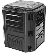 Good Ideas CW-ECOS Compost Wizard Eco Square Composter, Black