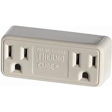 Thermo Cube Model TC-3: Thermostatically Controlled Outlet - On at 35-Degrees/Off at 45-Degrees