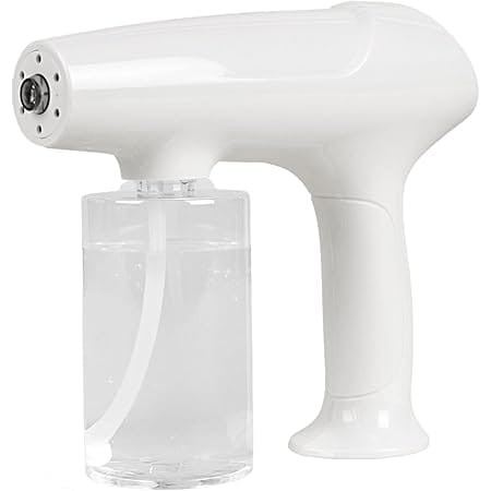 TopNeon Mist Spray Gun Nano Atomizer - Electrostatic Portable Sprayer - Rechargeable Cordless Handheld Steamer Machine with Spray Bottle for Home, Office, Garden, Bathroom Use