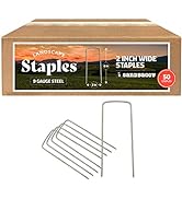Sandbaggy 2 Inch Extra Wide Landscape Staples | Landscape Fabric Pins | Heavy Duty Industrial Gra...