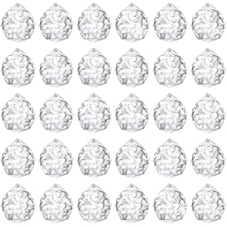 Didaey 30 Pack Crystal Ball 20 mm Prism Suncatcher Sun Catchers Hanging Crystals Prisms for Windows Gift Feng Shui (Clear)