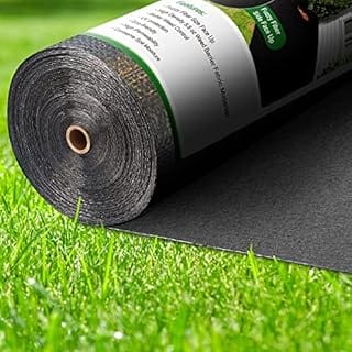 AMAGABELI GARDEN & HOME, 5.8oz 3ft x 100ft Weed Barrier Landscape Fabric Heavy Duty Woven Weed Control Fabric Geotextile Fabric for Underlayment Garden Lawn Fabric Outdoor Weed Mat